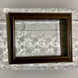 Antique Victorian Deep Walnut with gold trim Picture Frame